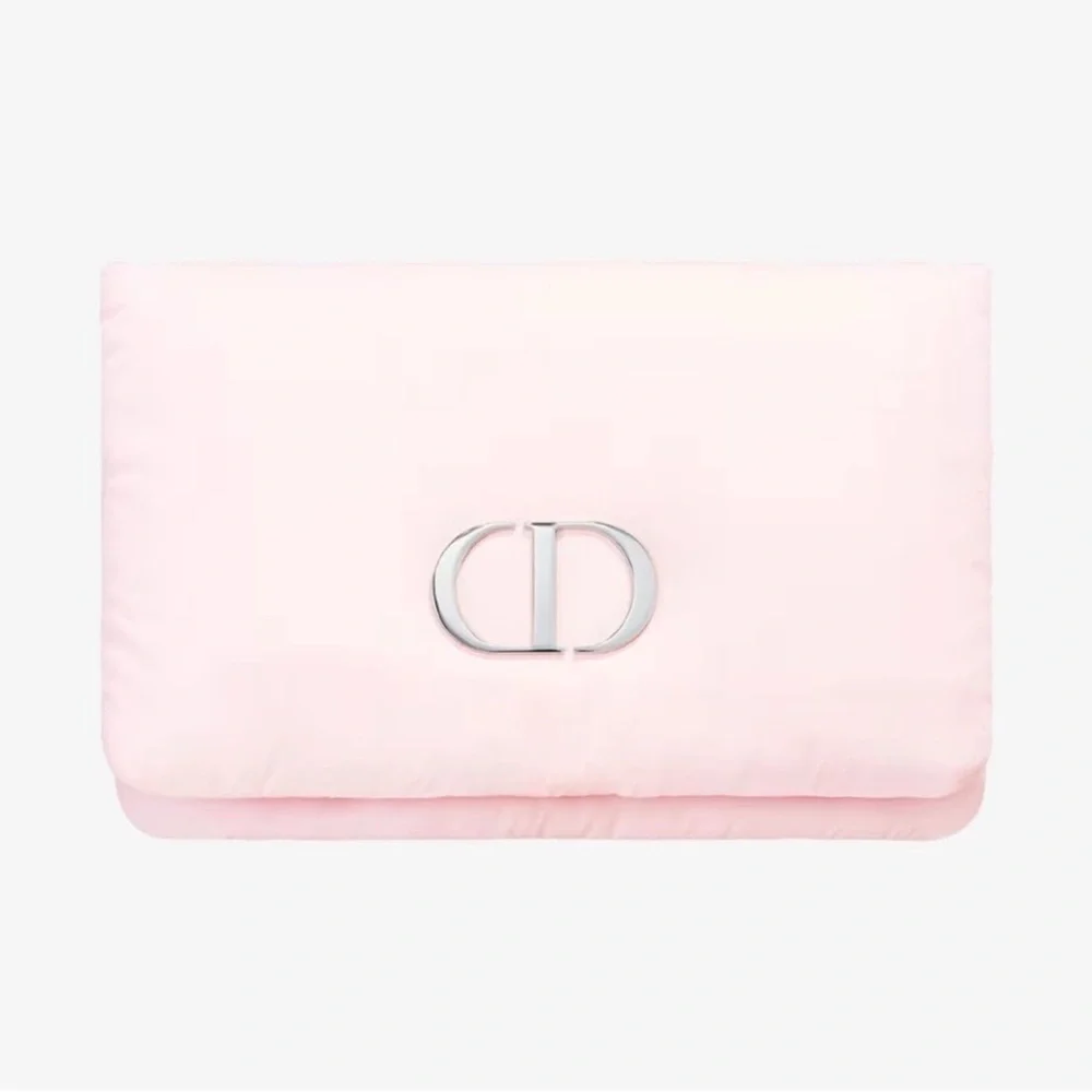 Christian Dior Beauty Pink Nylon Clutch NEW - Picture 1 of 9
